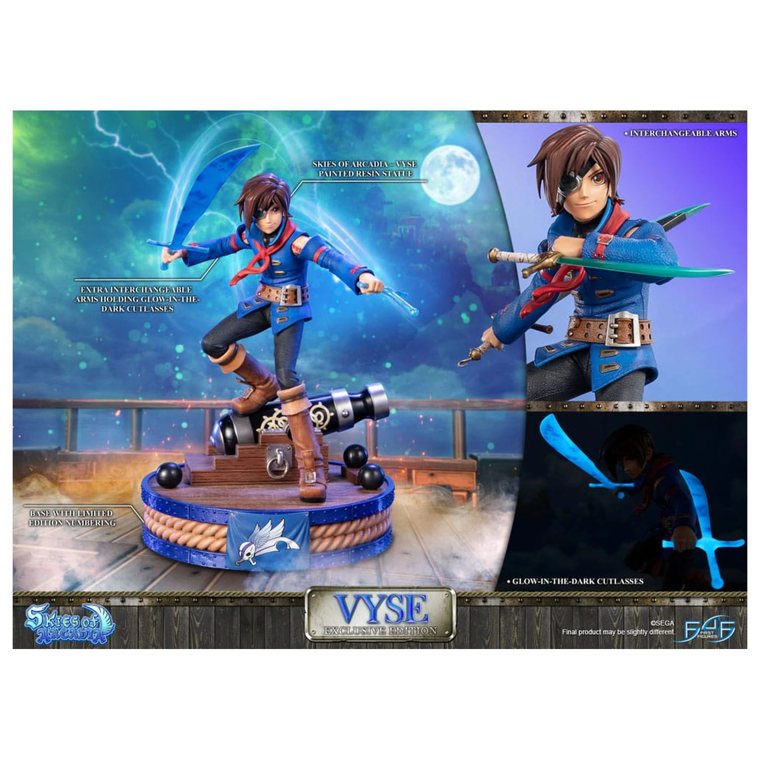 Skies of Arcadia Statue Vyse Exclusive Edition 31 cm product photo