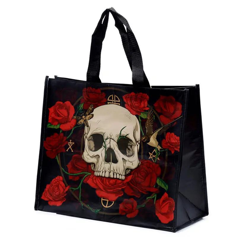 Skull and Roses shopping bag product photo