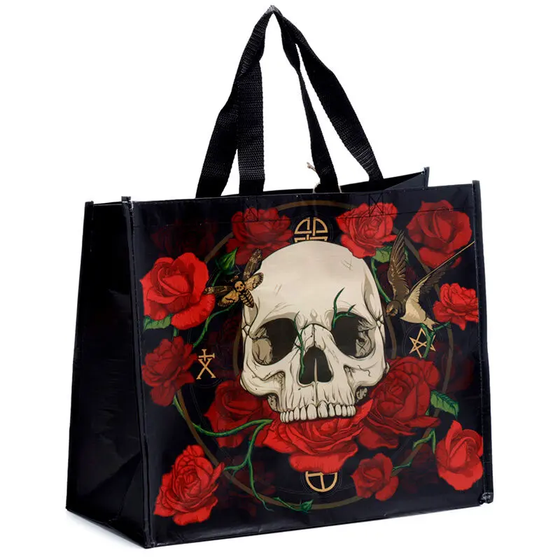 Skull and Roses shopping bag product photo