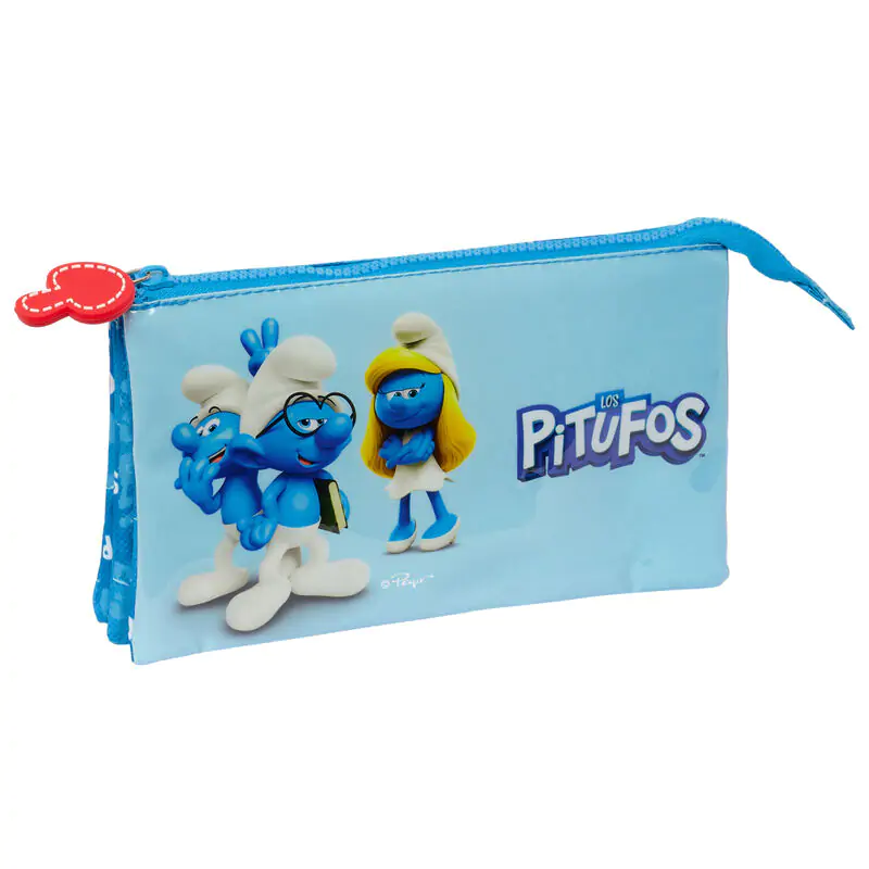 Smurfs triple pencil case product photo