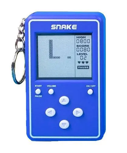 Snake Mini Retro Handheld Video Game Keychain product photo
