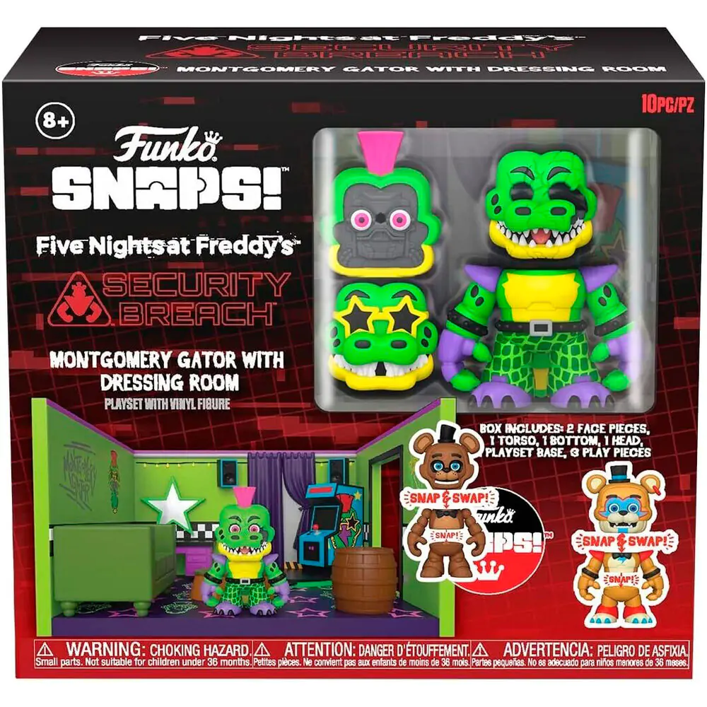 Snaps! figure Five Night at Freddys Montgomery Gator with Dressing Room product photo