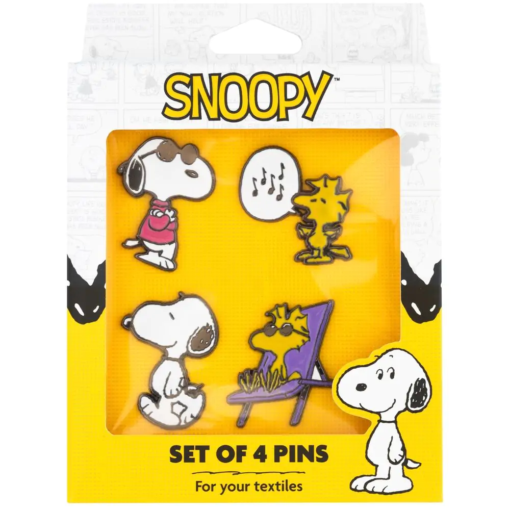 Snoopy 4 pin set product photo