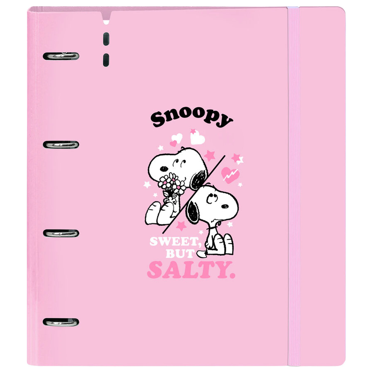 Snoopy A4 cardboard 4 rings binder with sheets product photo