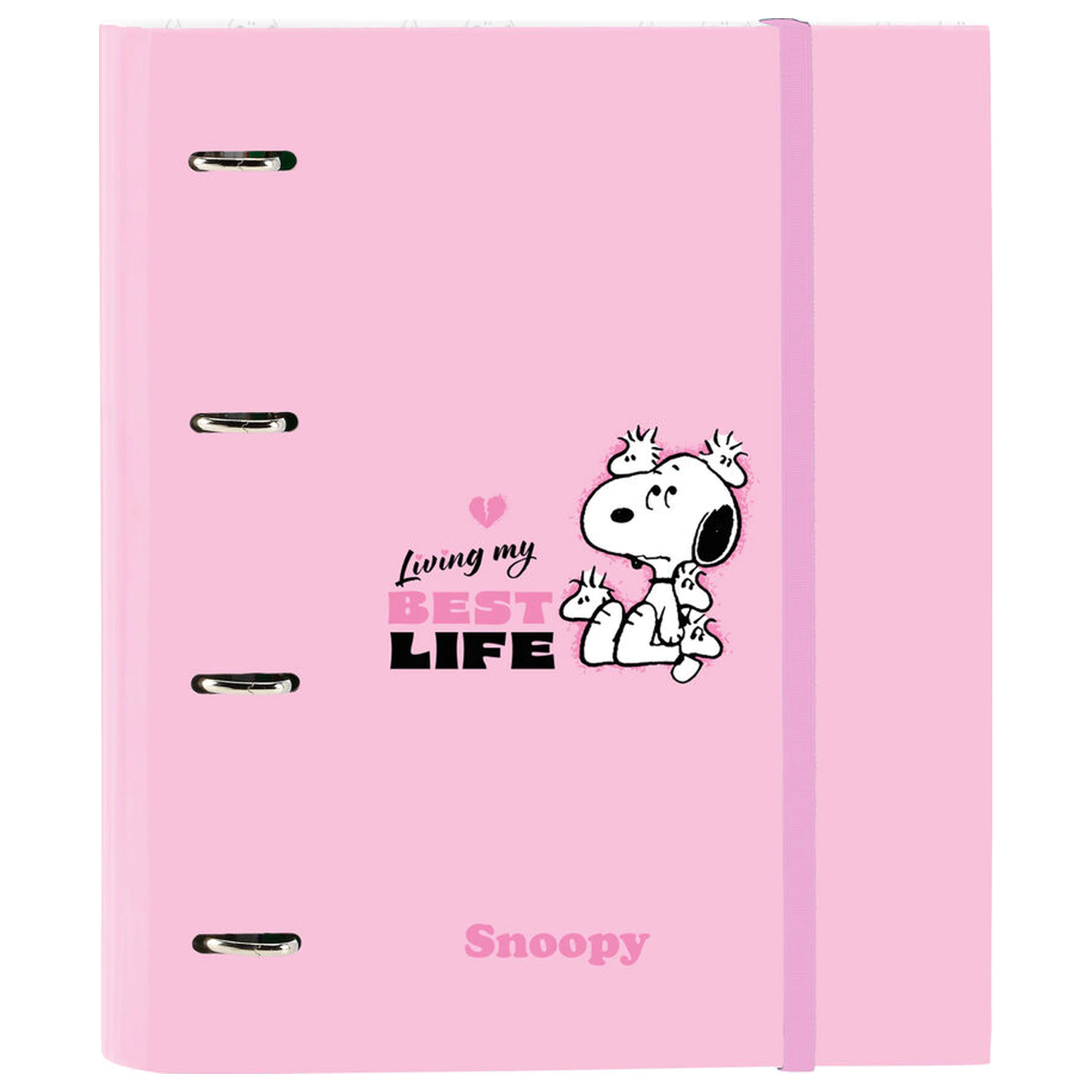 Snoopy A4 cardboard 4 rings binder with sheets product photo