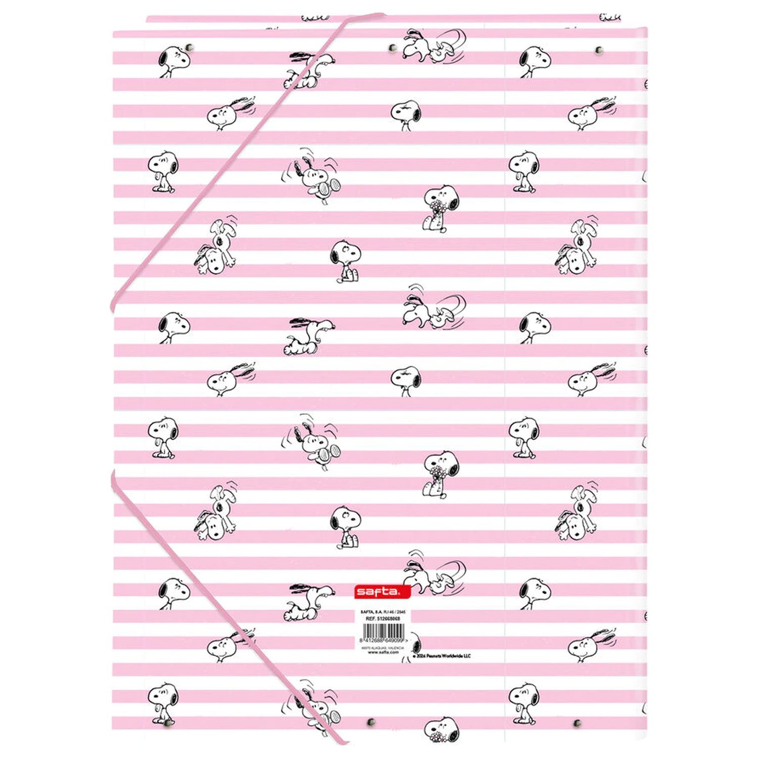 Snoopy A4 cardboard binder with flaps product photo