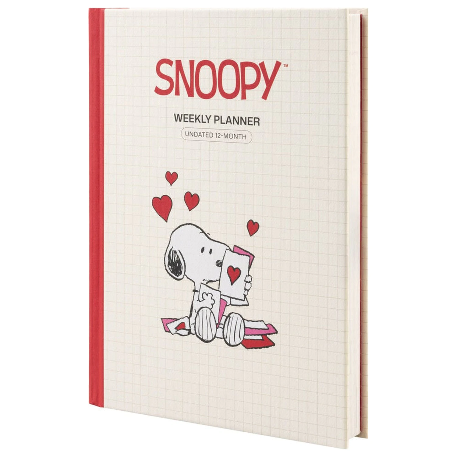 Snoopy A5 undated weekly planner product photo