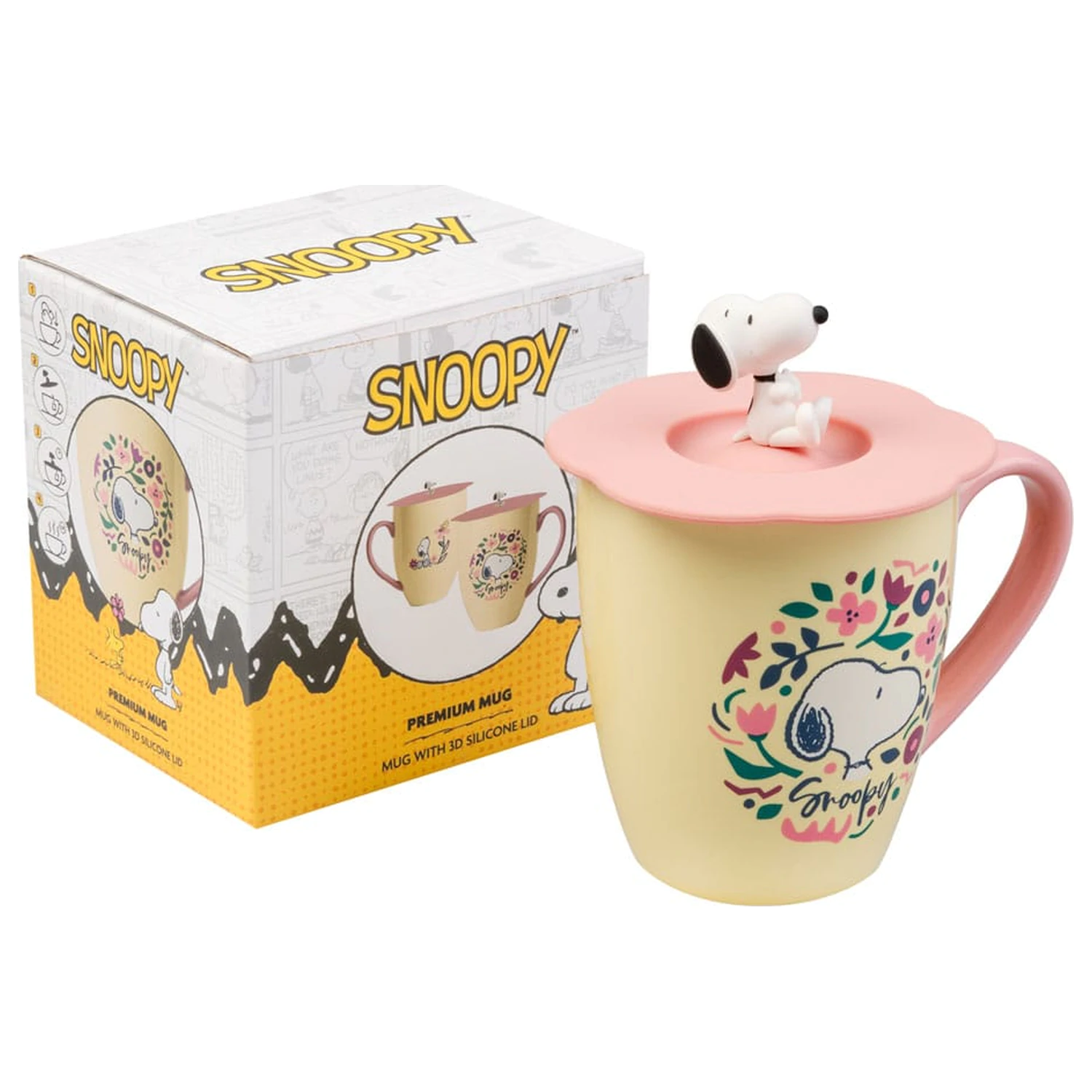 Snoopy premium mug with lid product photo
