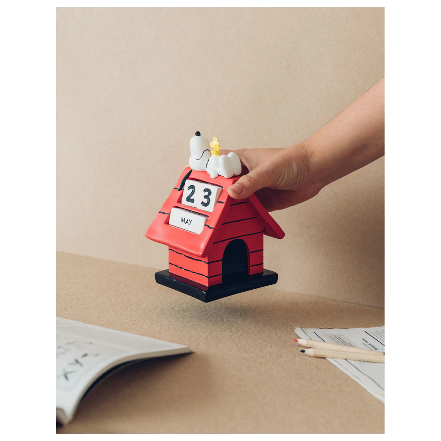 Snoopy Doghouse 3D perpetual calendar product photo