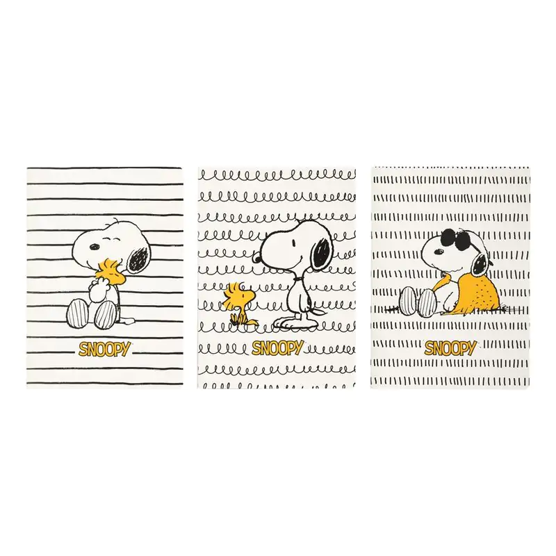 Snoopy Lazy Days pack 3 A5 notebooks product photo