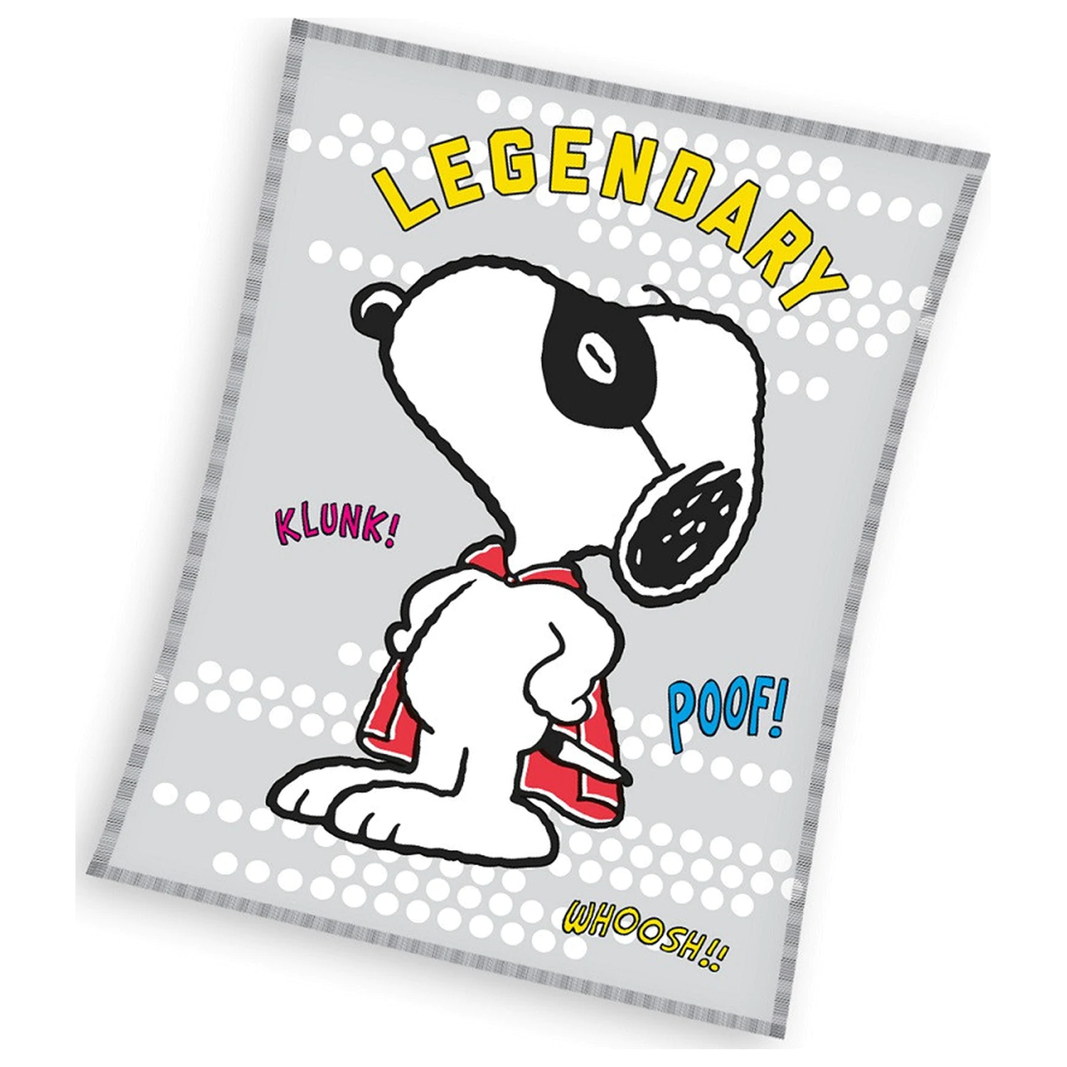 Snoopy Legendary fleece blanket product photo