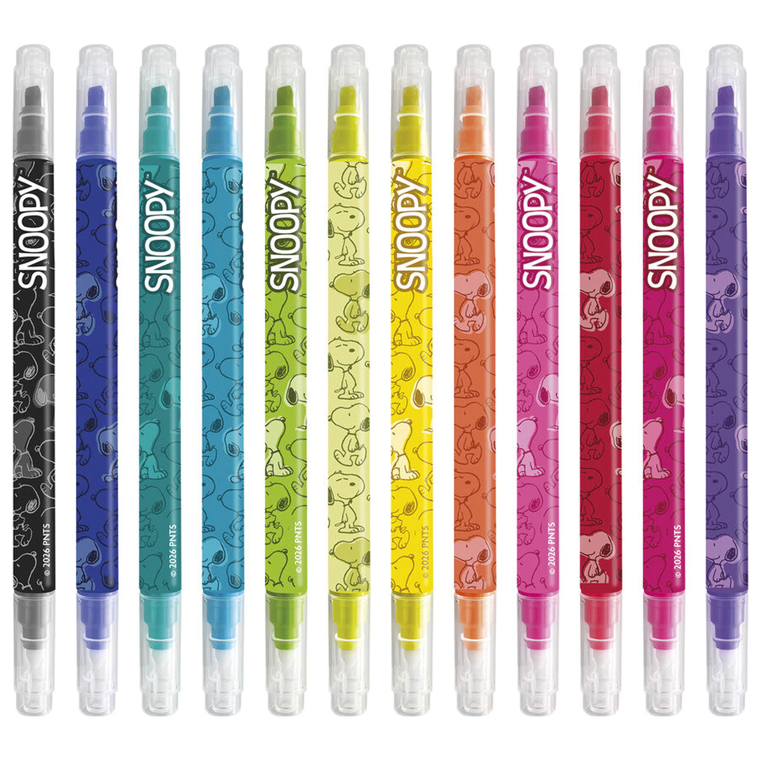 Snoopy Peanuts set of 12 erasable makers product photo