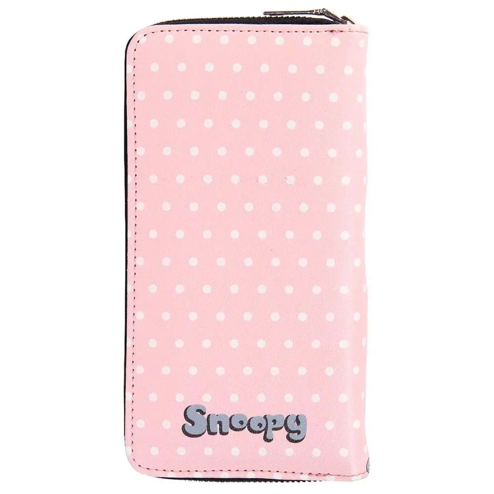 Peanuts Faux Leather Purse / Business Card Holder Snoopy &amp; Woodstock product photo