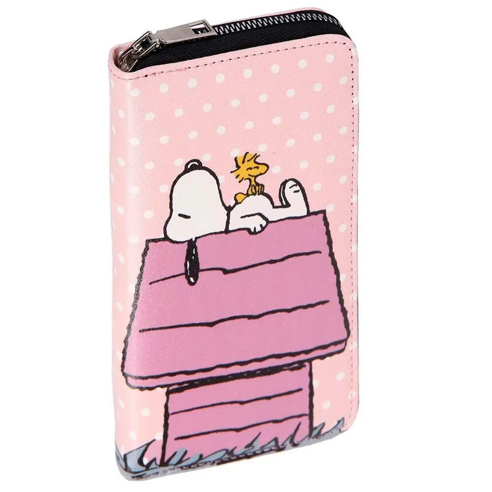 Peanuts Faux Leather Purse / Business Card Holder Snoopy &amp; Woodstock product photo