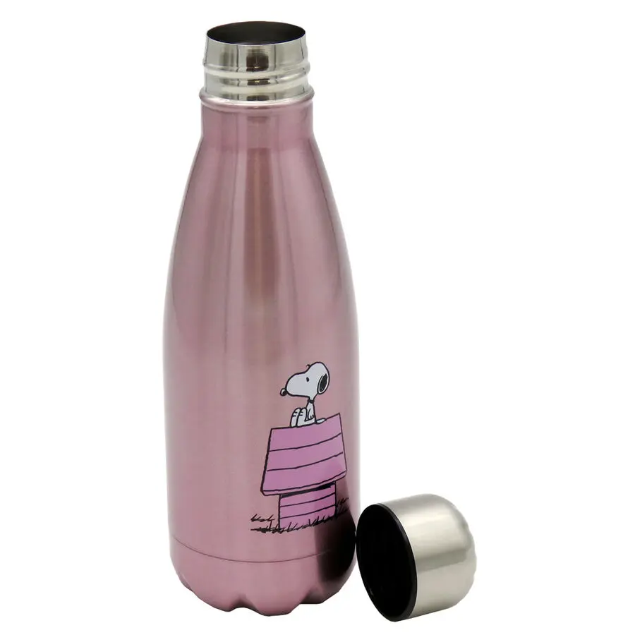 Snoopy Pink Kennel stainless steel bottle 550ml termékfotó