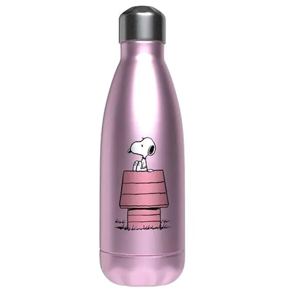 Snoopy Pink Kennel stainless steel bottle 550ml termékfotó