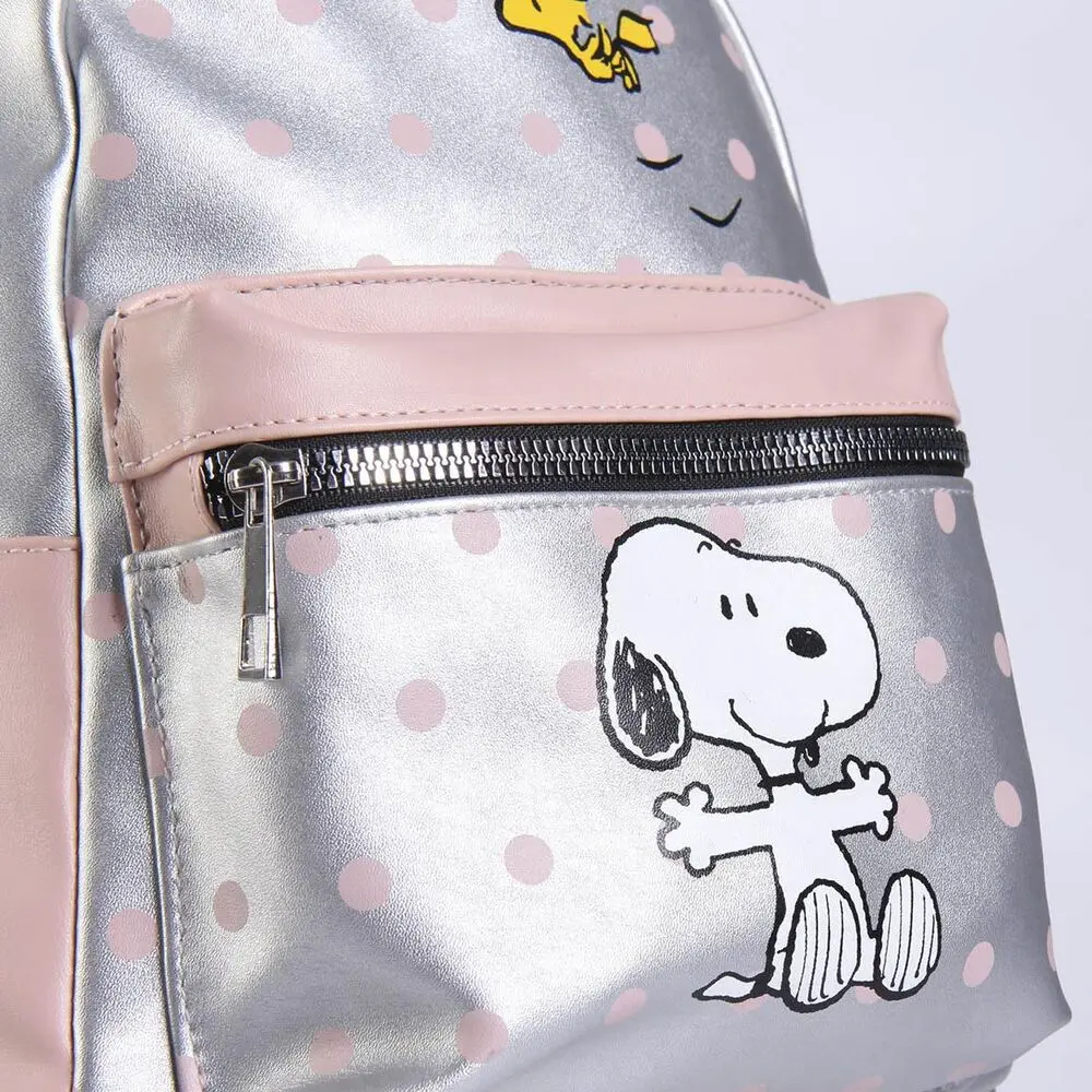 Peanuts Faux Leather Backpack Snoopy &amp; Woodstock product photo