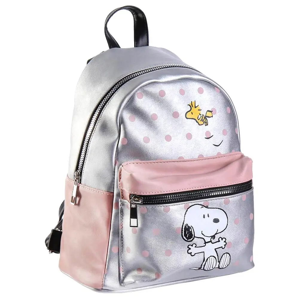 Peanuts Faux Leather Backpack Snoopy &amp; Woodstock product photo