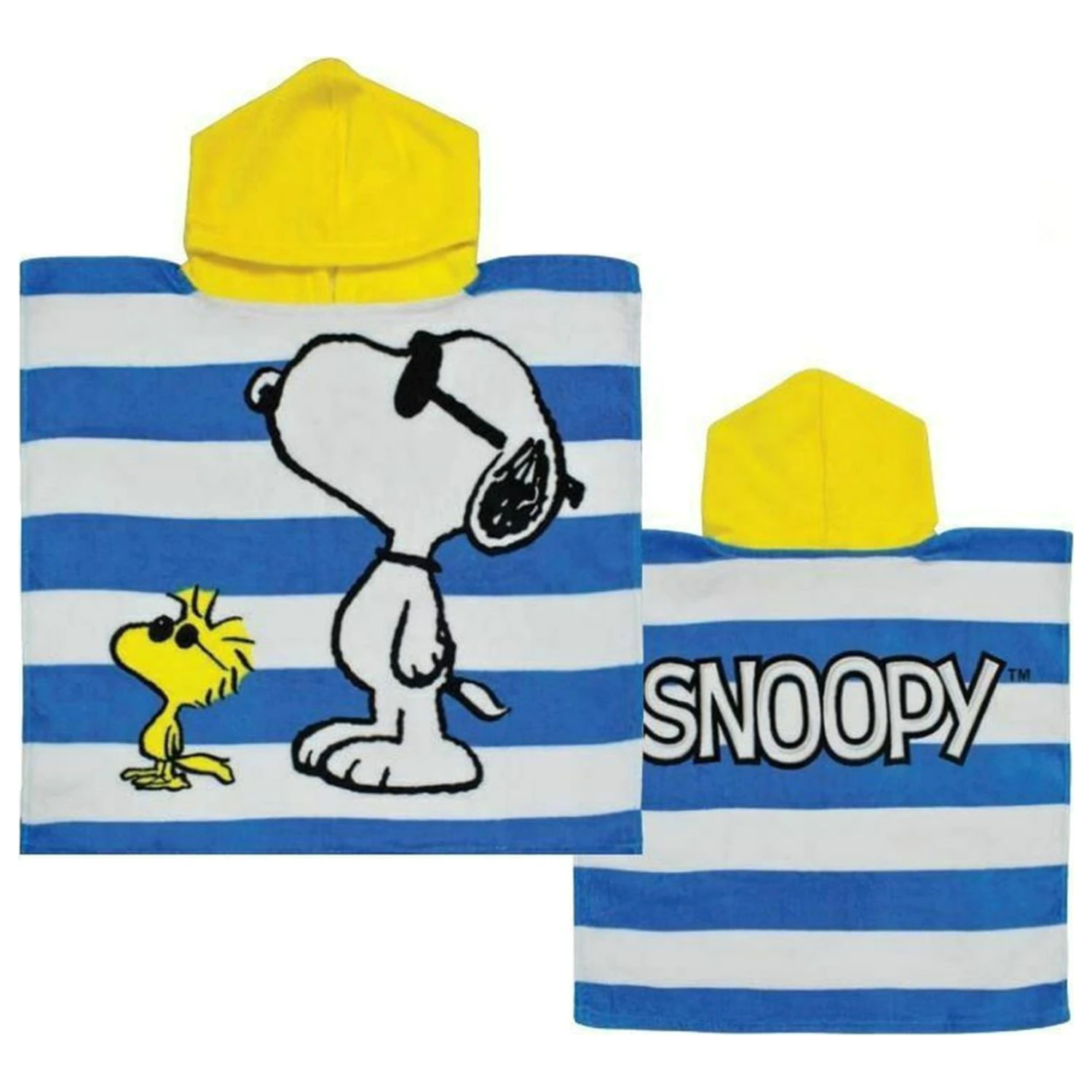 Snoopy Woodstock Beach Towel Poncho product photo