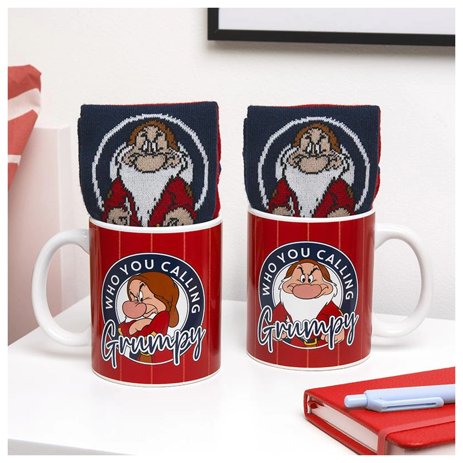 Snow White Grumpy Mug and Socks product photo
