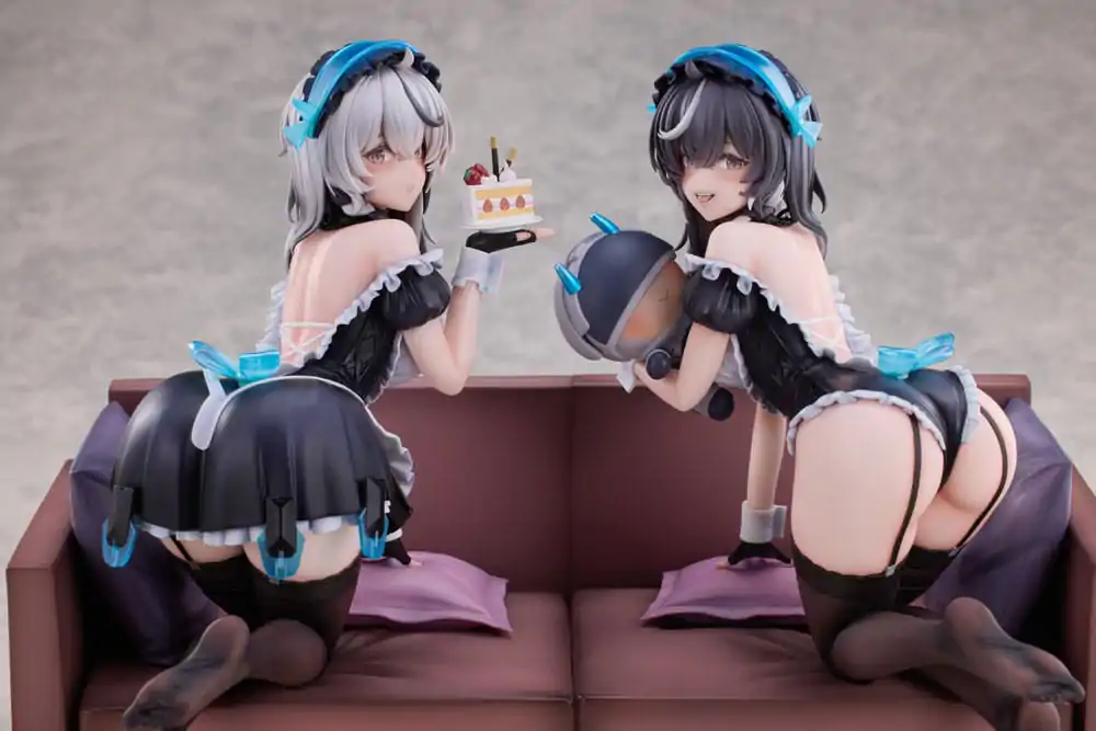 Snowbreak Containment Zone PVC Statues 2-Pack 1/6 Cherno &amp; Meursault Apprentice Maid Ver. Deluxe Edition 19 cm product photo