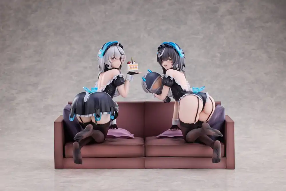 Snowbreak Containment Zone PVC Statues 2-Pack 1/6 Cherno &amp; Meursault Apprentice Maid Ver. Deluxe Edition 19 cm product photo