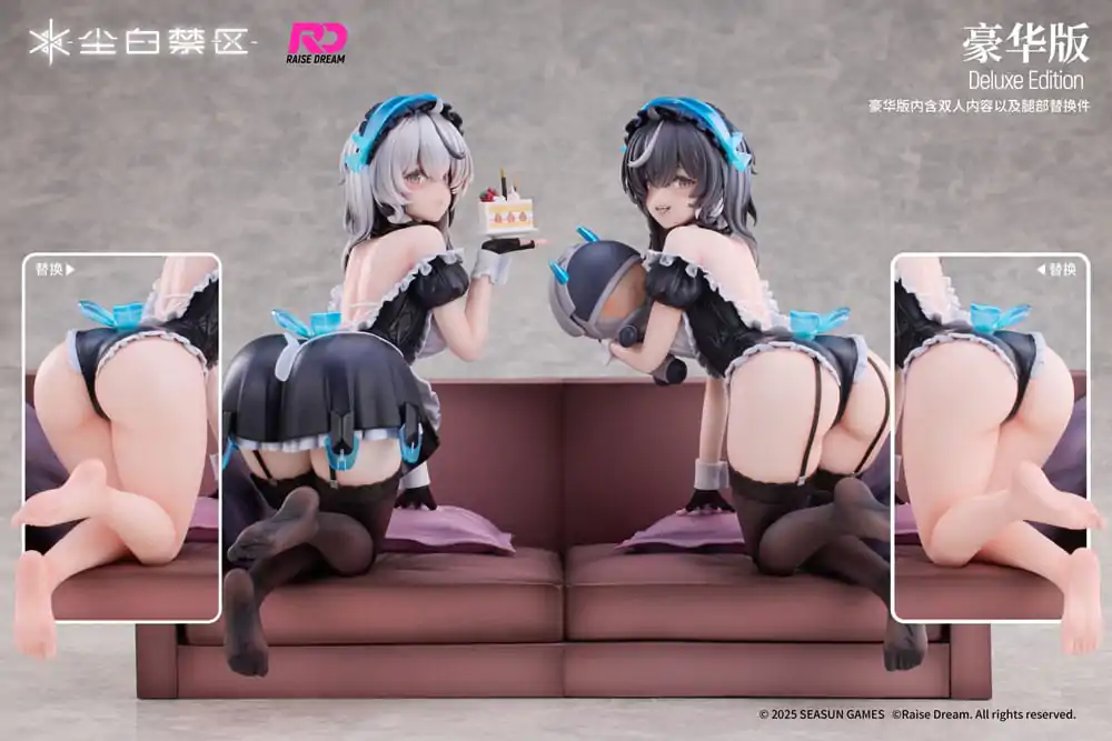 Snowbreak Containment Zone PVC Statues 2-Pack 1/6 Cherno &amp; Meursault Apprentice Maid Ver. Deluxe Edition 19 cm product photo