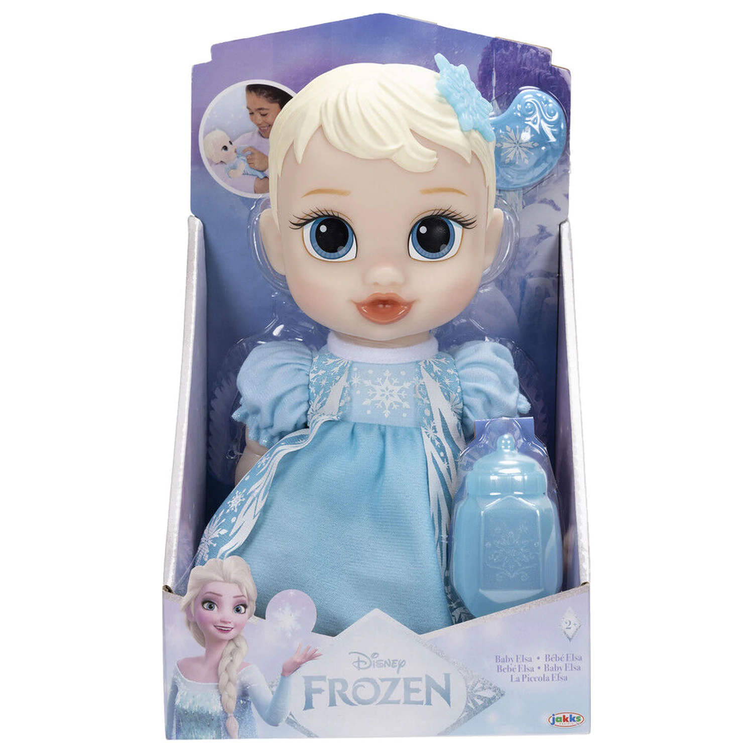 Snuggly Disney Frozen Elsa baby doll 30cm product photo