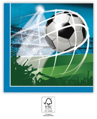Soccer Fans Napkins 20 pieces 33x33 cm FSC product photo