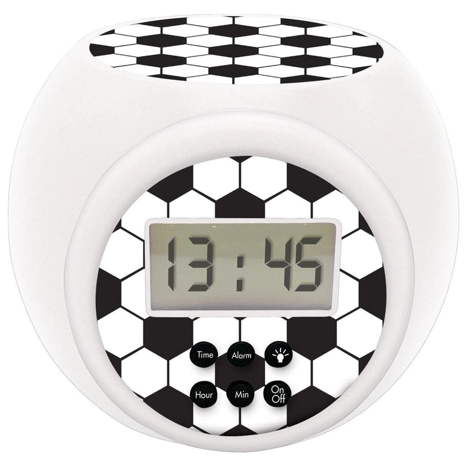 Soccer projector alarm clock product photo