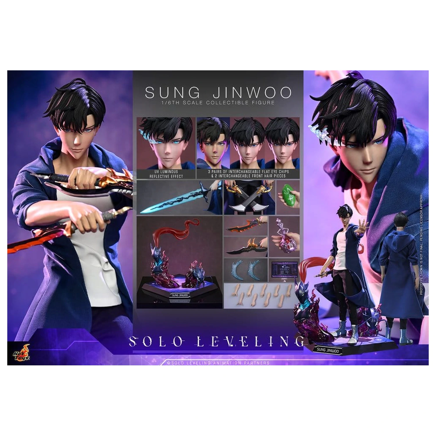 Solo Leveling Action Figure 1/6 Sung Jinwoo 32 cm product photo