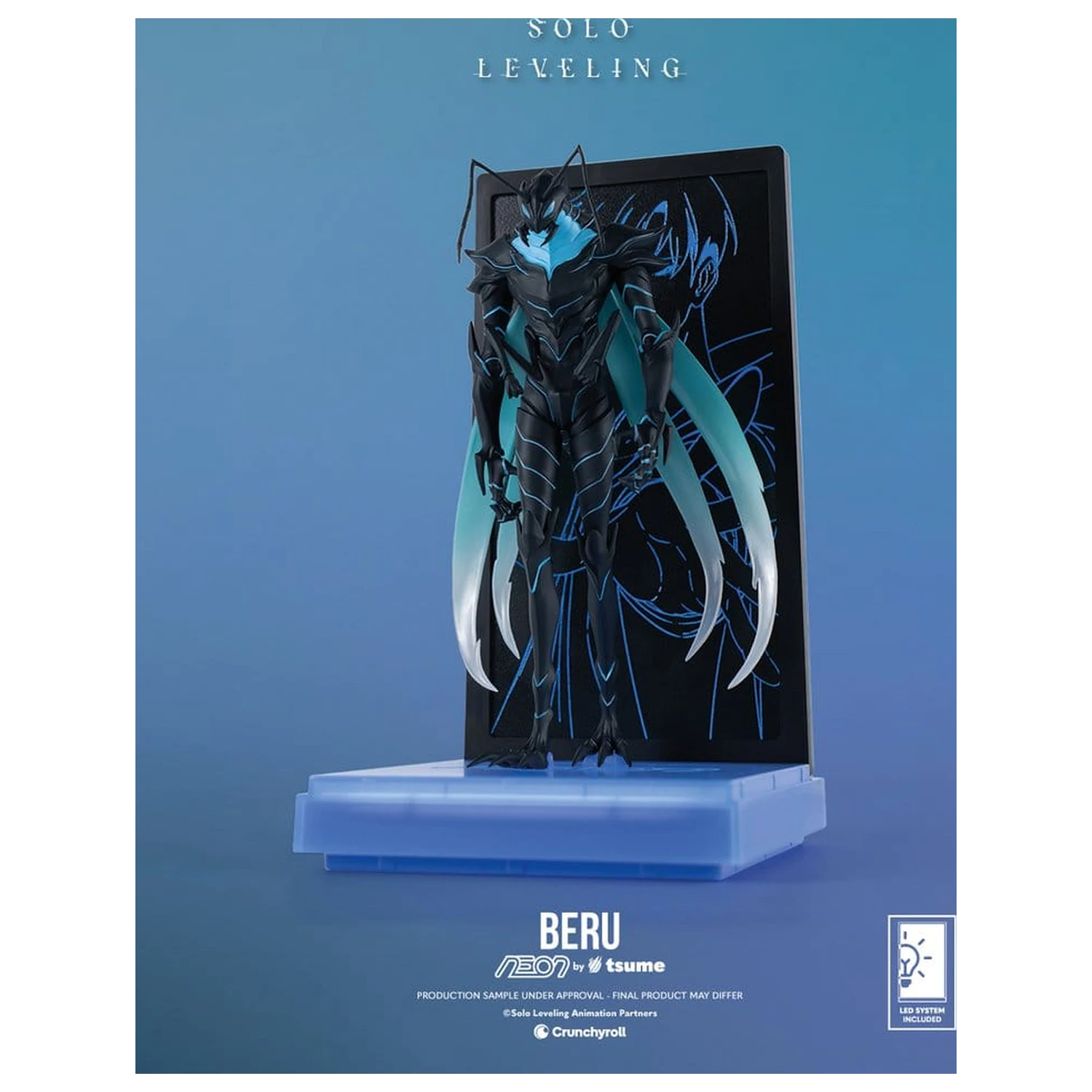 Solo Leveling Neon Figure 1/9 Beru 20 cm product photo