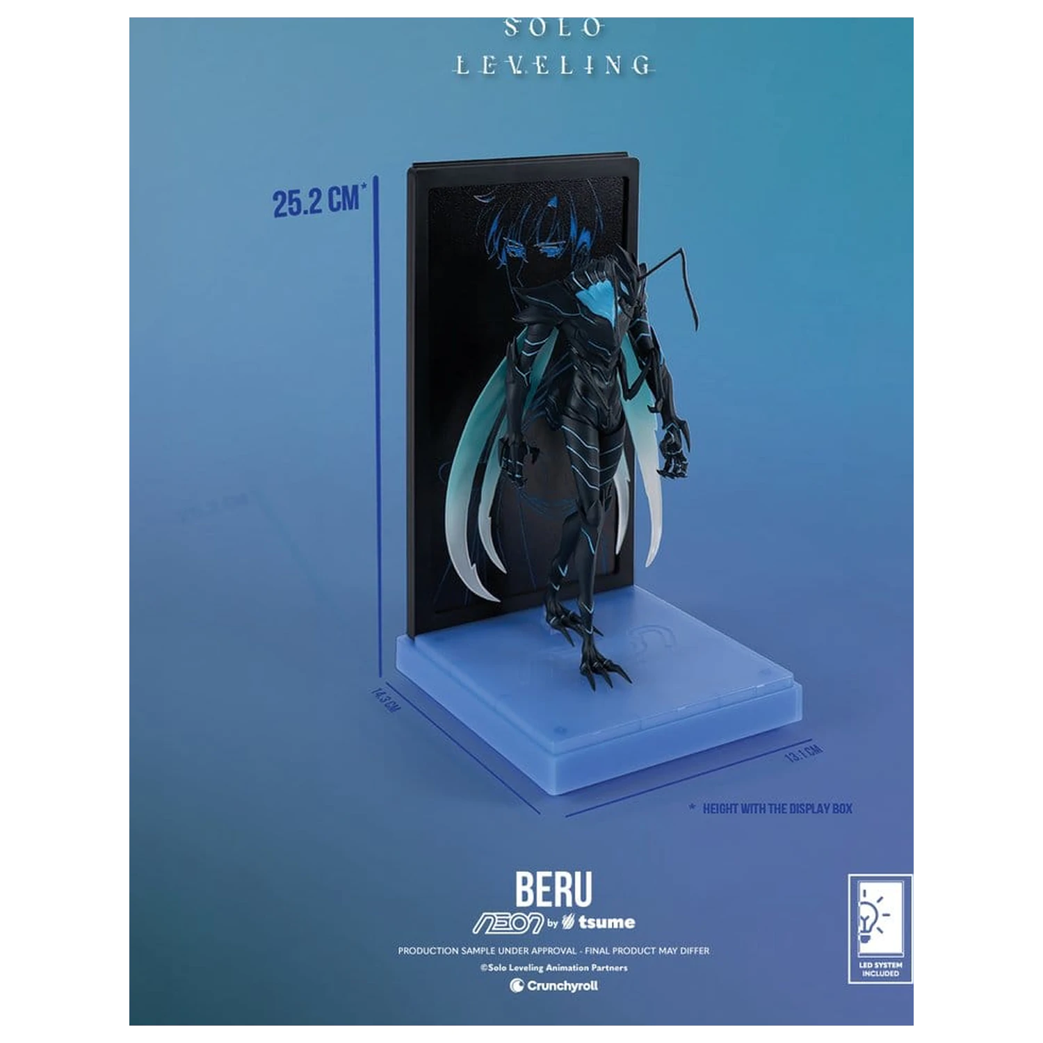 Solo Leveling Neon Figure 1/9 Beru 20 cm product photo