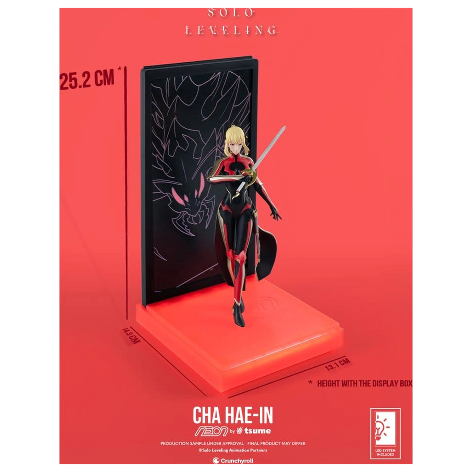 Solo Leveling Neon Figure 1/9 Cha Hae-In 20 cm product photo