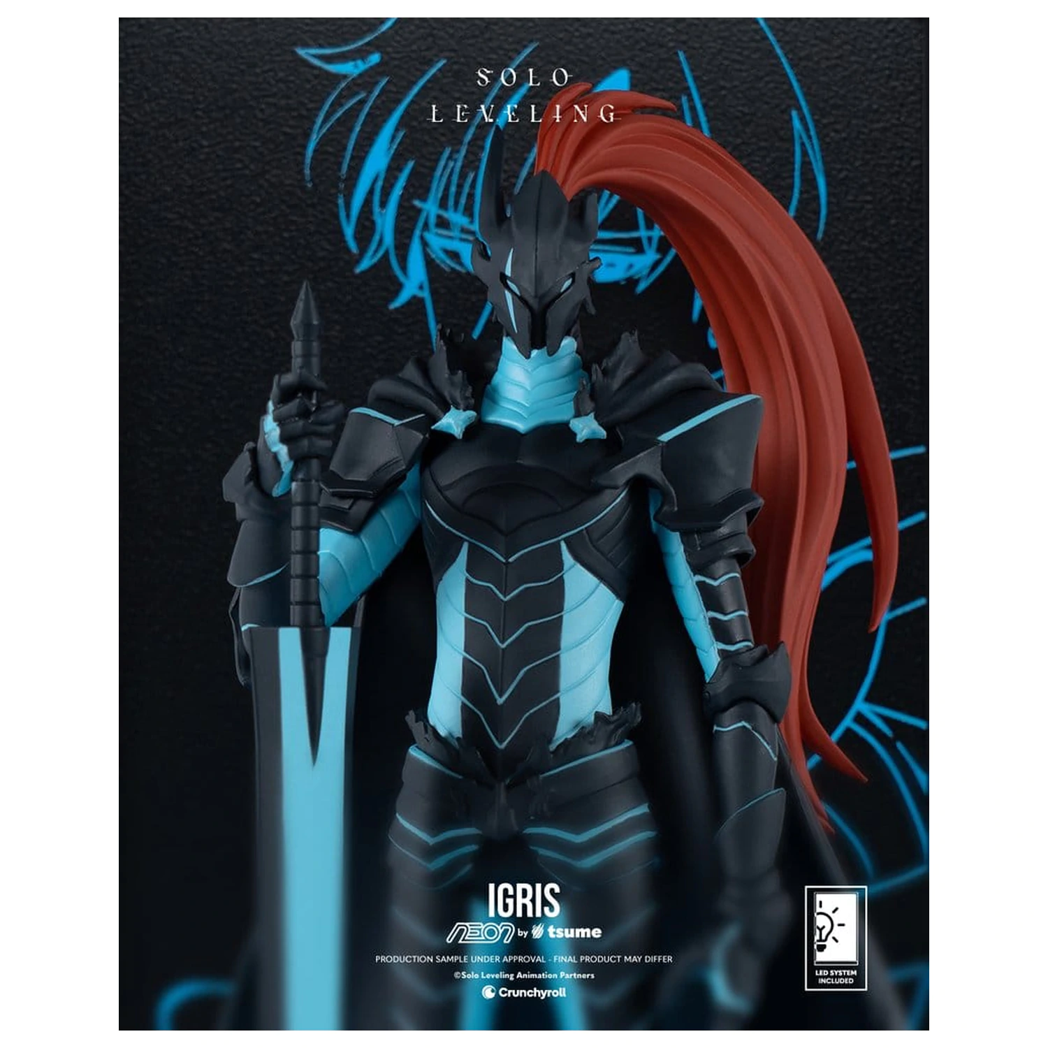 Solo Leveling Neon Figure 1/9 Igris 20 cm product photo
