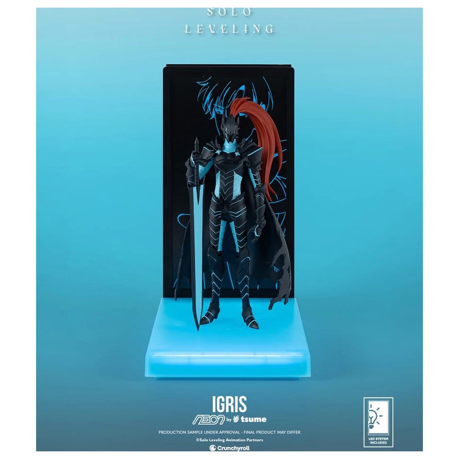 Solo Leveling Neon Figure 1/9 Igris 20 cm product photo