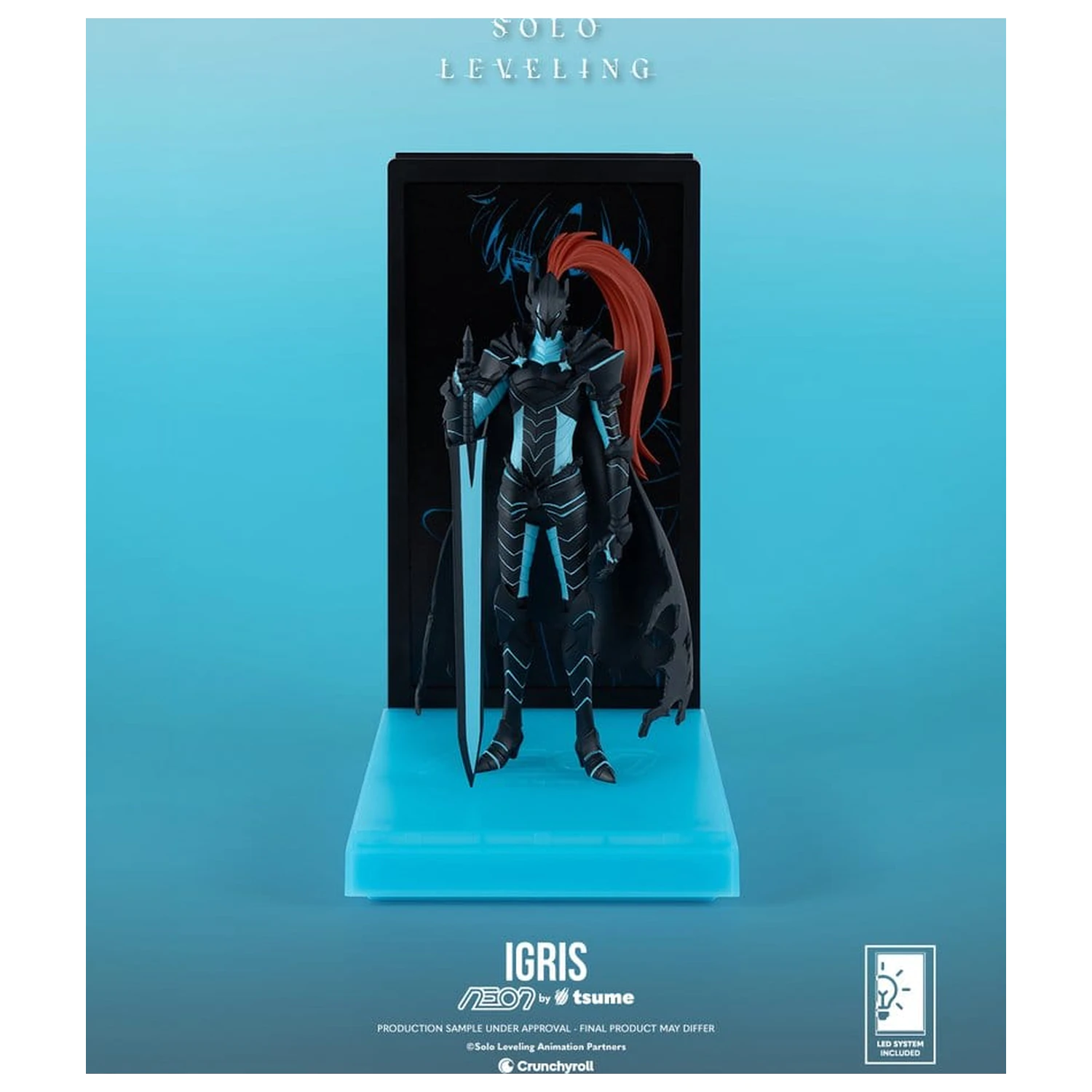 Solo Leveling Neon Figure 1/9 Igris 20 cm product photo