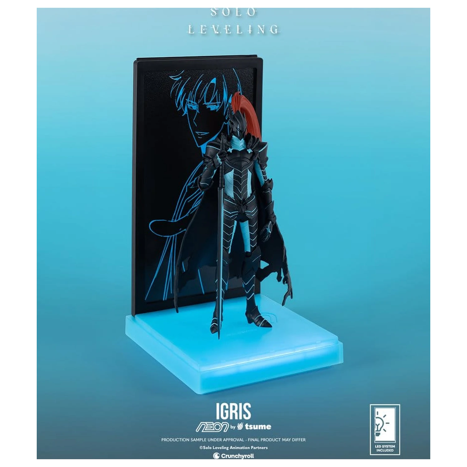 Solo Leveling Neon Figure 1/9 Igris 20 cm product photo