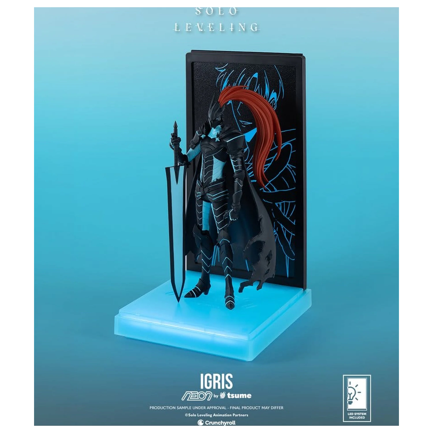 Solo Leveling Neon Figure 1/9 Igris 20 cm product photo