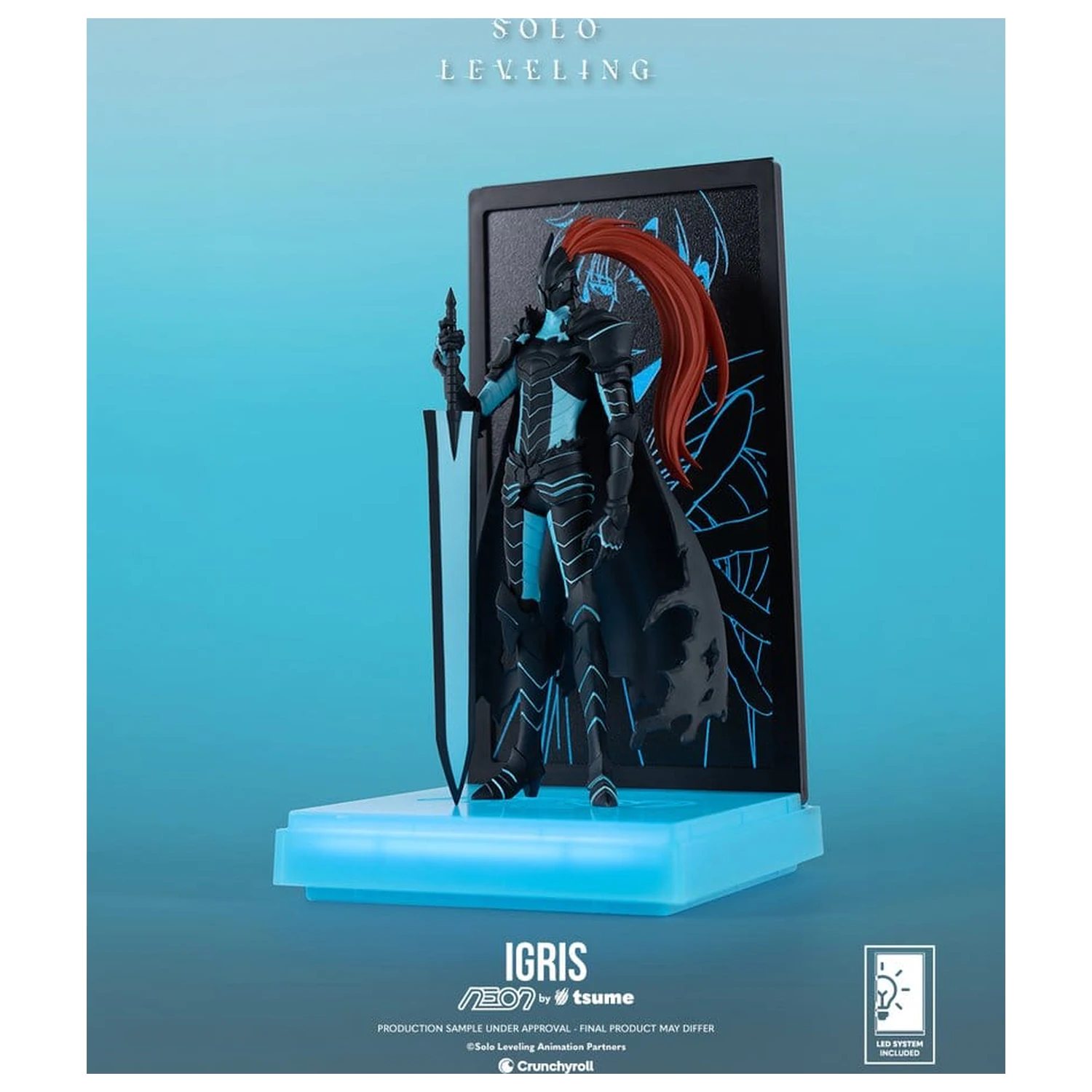 Solo Leveling Neon Figure 1/9 Igris 20 cm product photo