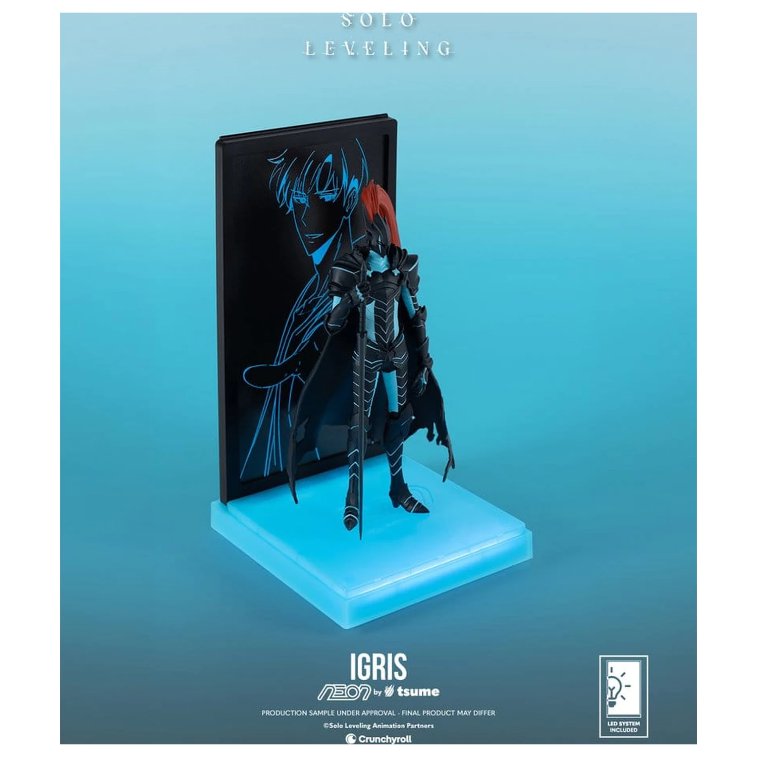 Solo Leveling Neon Figure 1/9 Igris 20 cm product photo