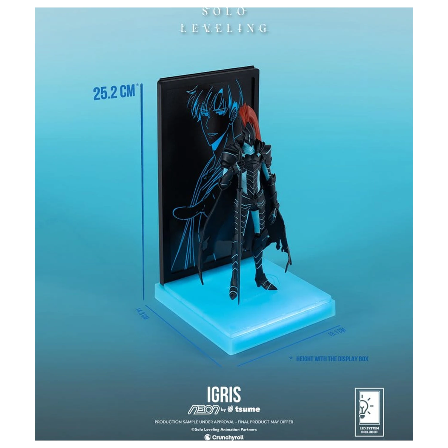 Solo Leveling Neon Figure 1/9 Igris 20 cm product photo
