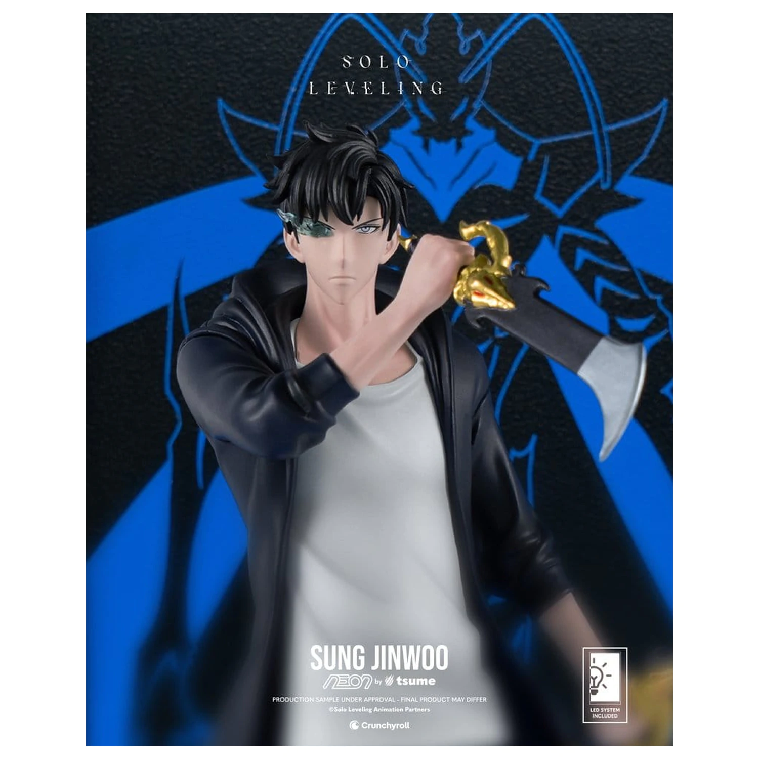 Solo Leveling Neon Figure 1/9 Sung Jinwoo 20 cm product photo