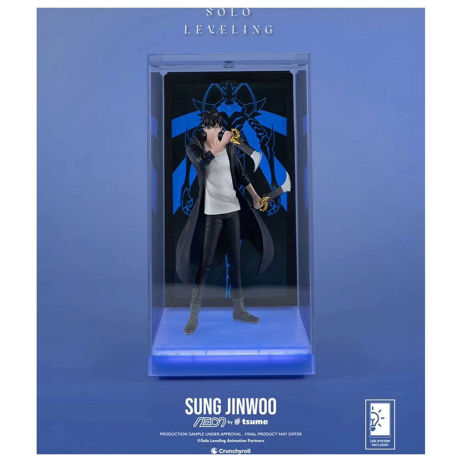 Solo Leveling Neon Figure 1/9 Sung Jinwoo 20 cm product photo