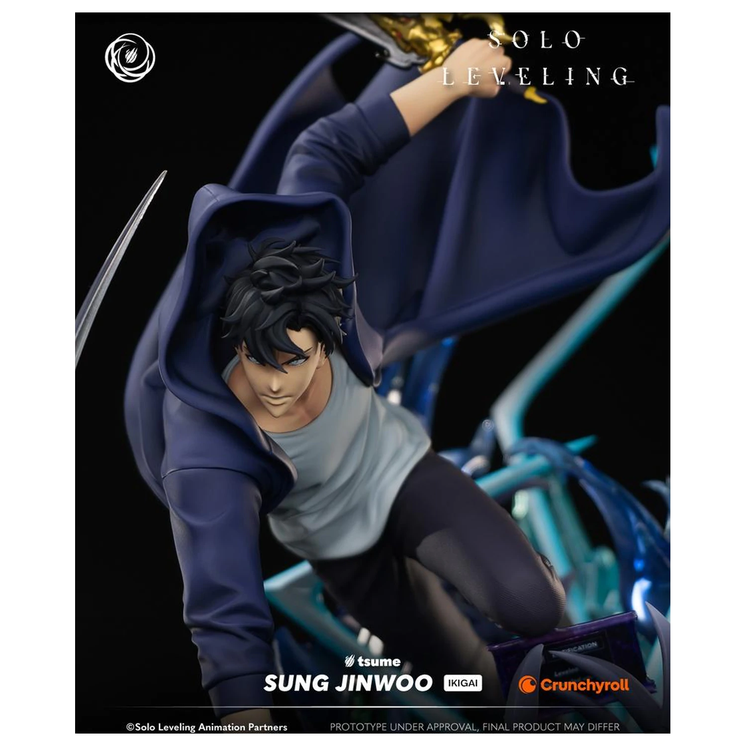 Solo Leveling Sung Jinwoo Statue Ikigai 1/6 By Tsume 44cm product photo