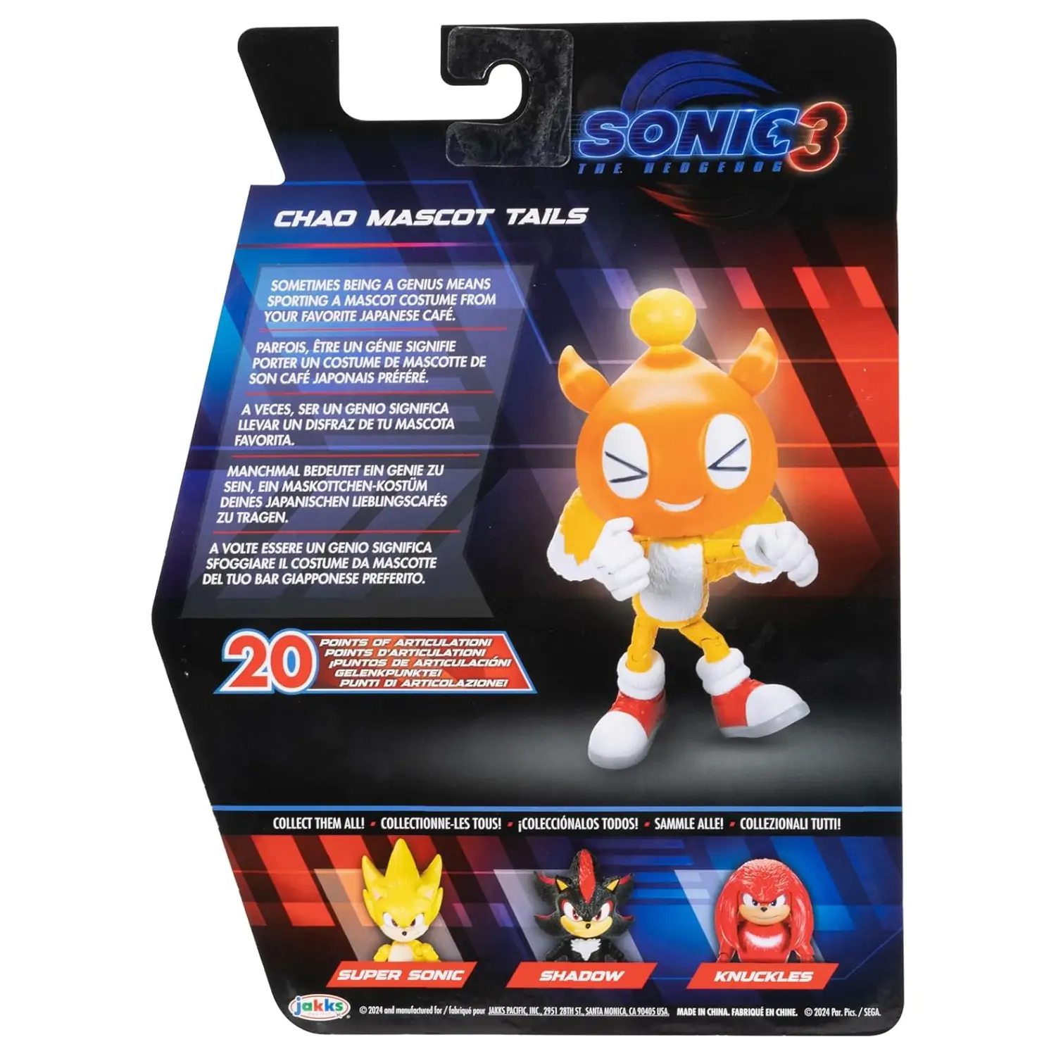 Sonic 3 figure - Chao Mascot Tails product photo