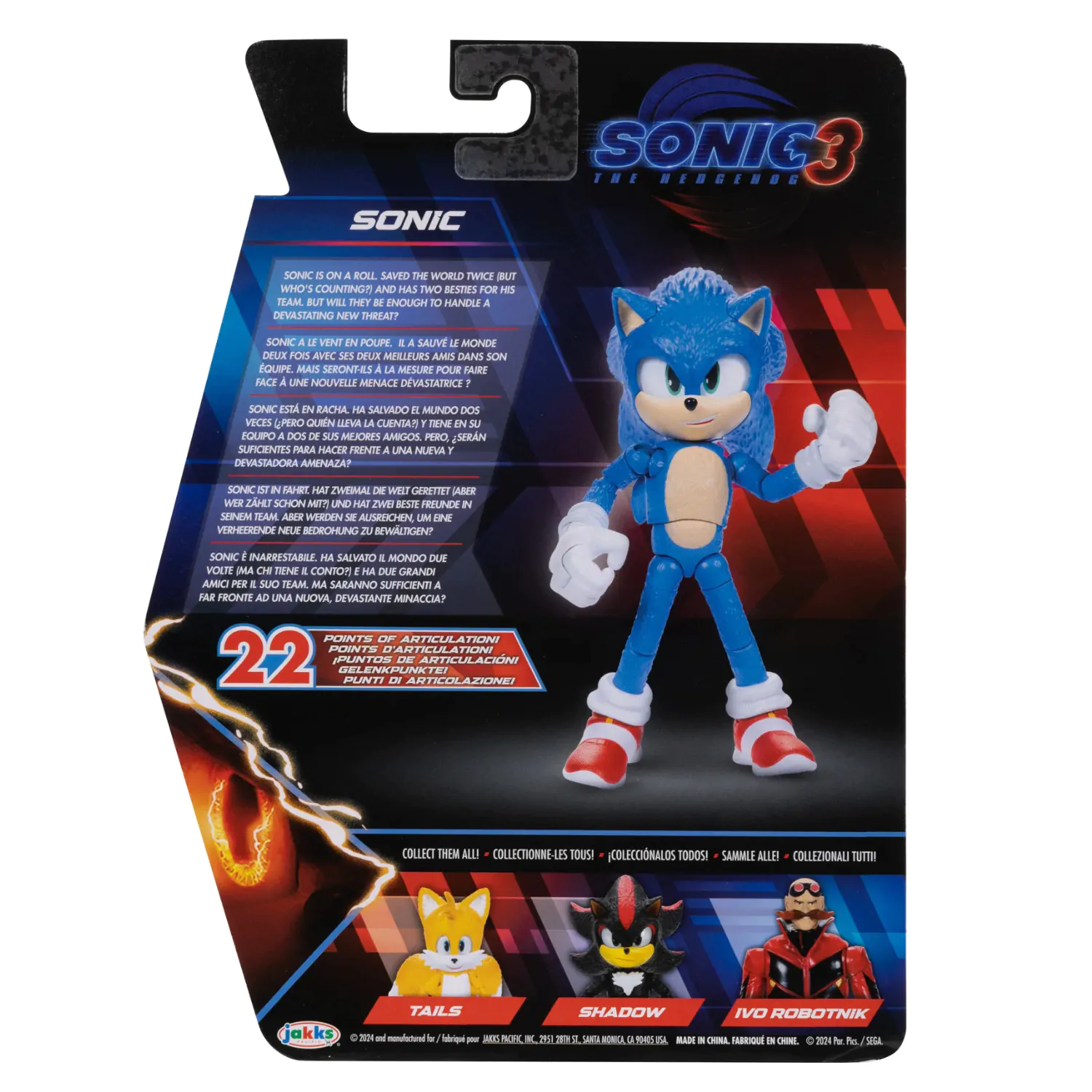 Sonic 3 figure - Sonic product photo