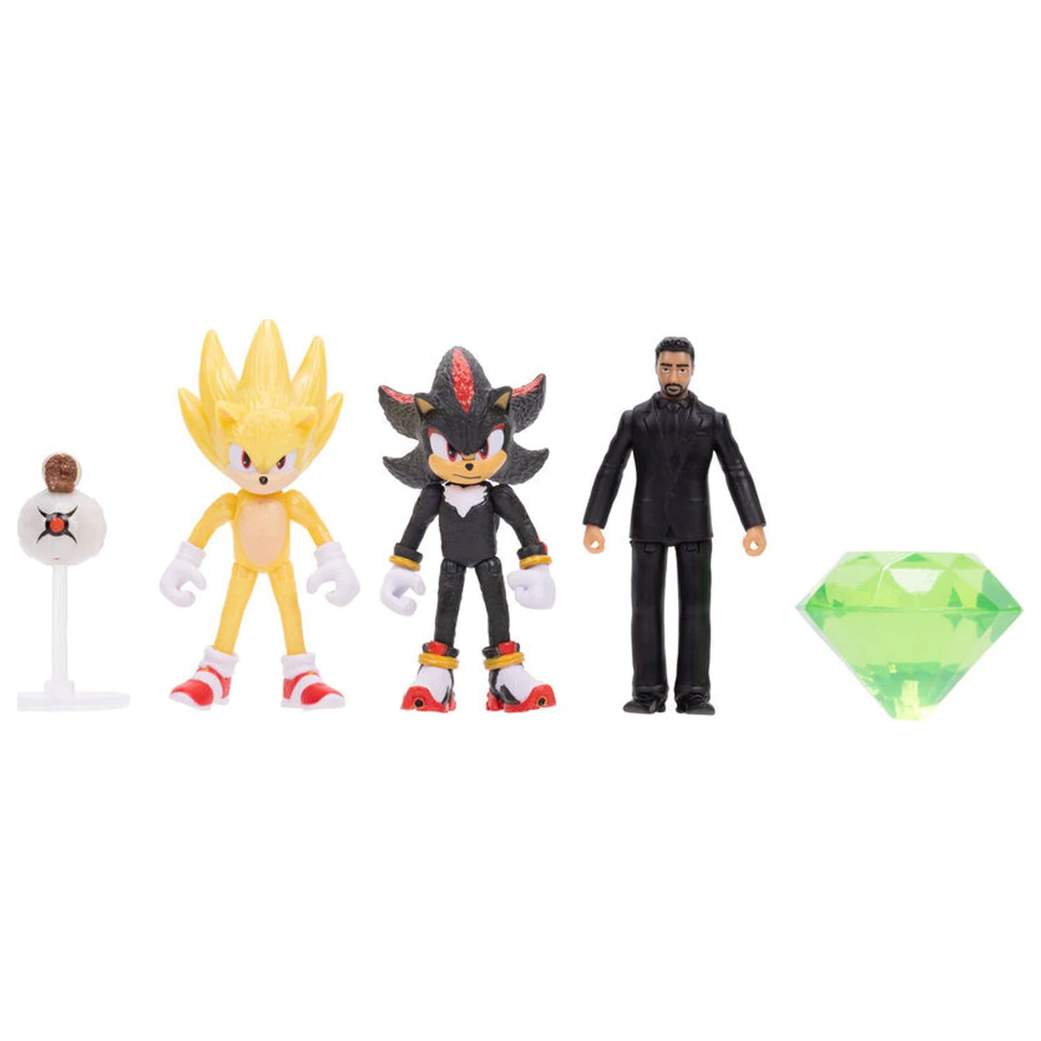 Sonic 3 wave 1 pack 5 figures 6cm product photo
