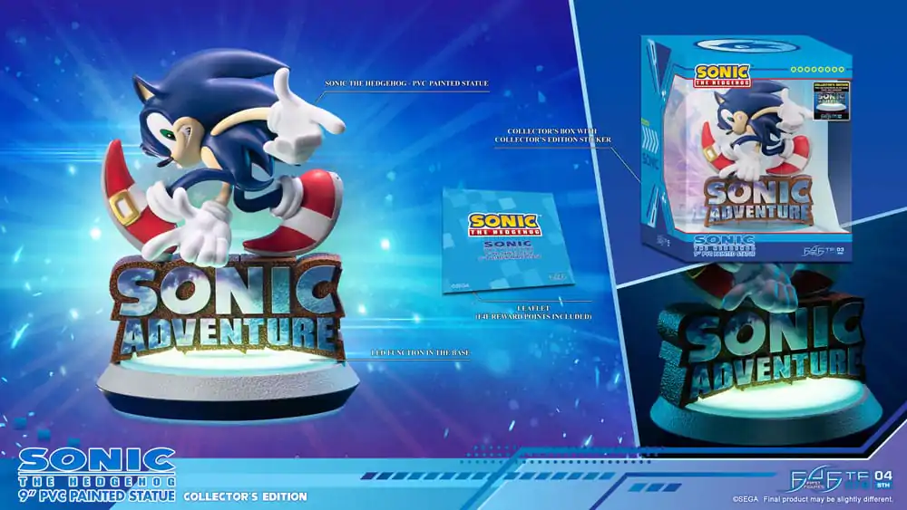 Sonic Adventure PVC Statue Sonic the Hedgehog Collector&#039;s Edition 23 cm product photo