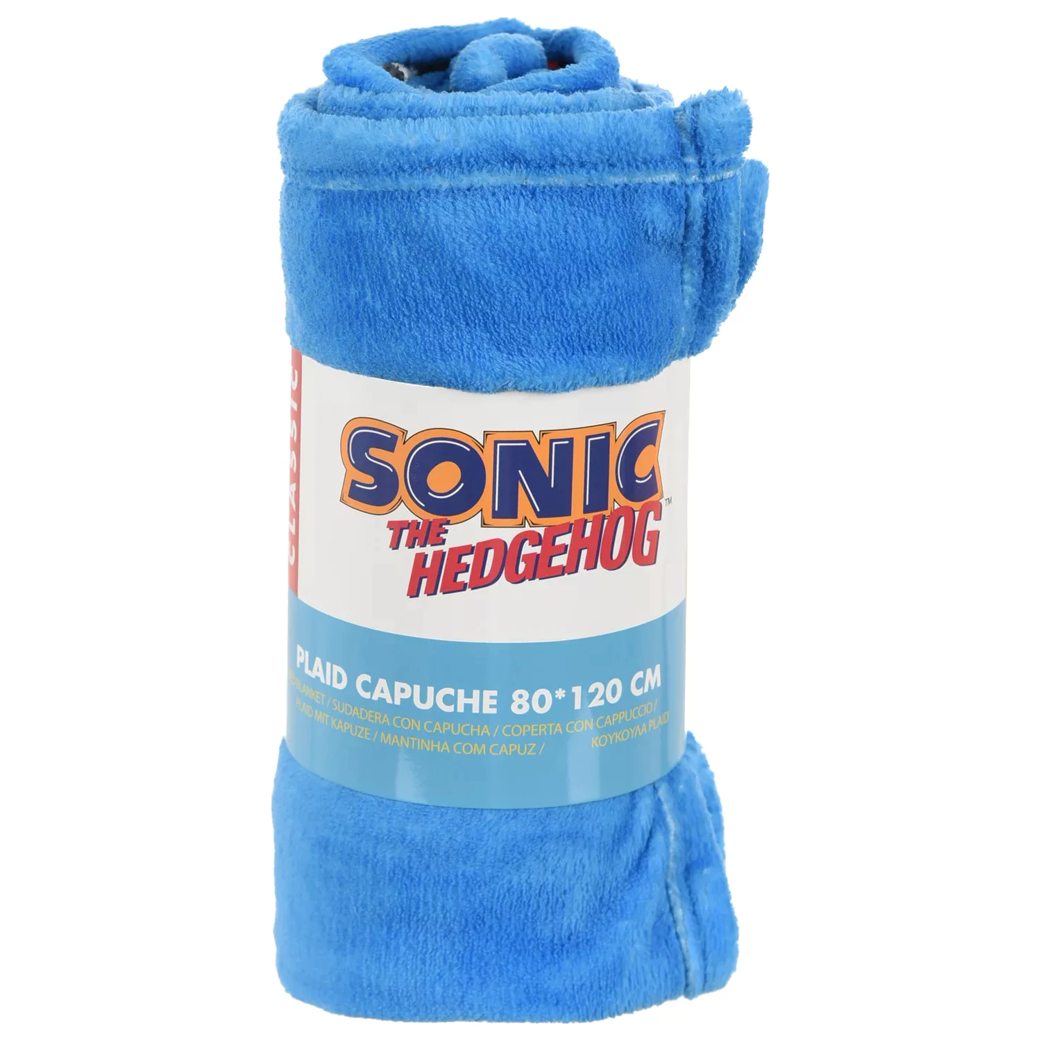 Sonic Blue Blur Hooded Blanket 80x120 cm product photo
